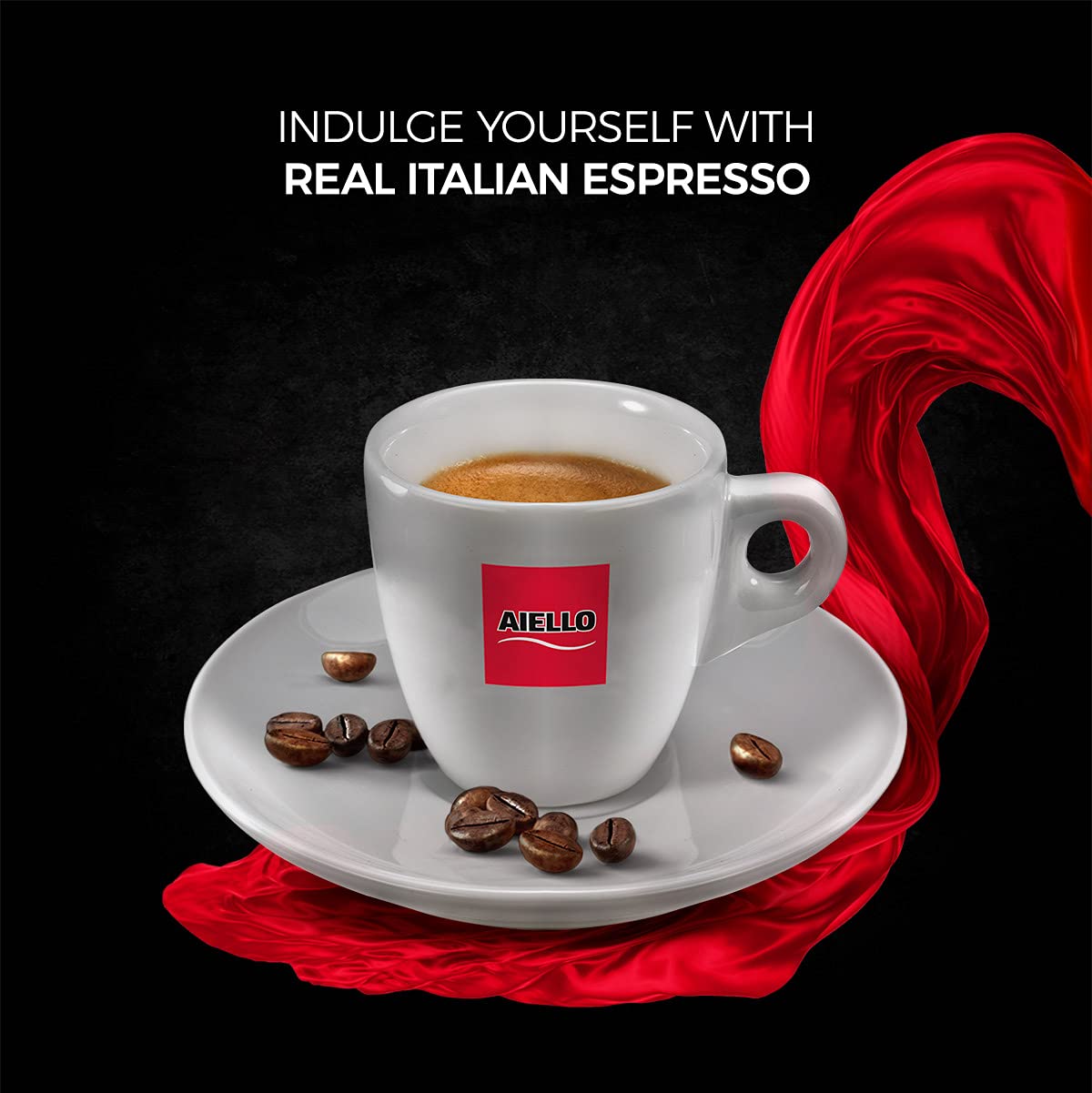 Aiello Caffe Classic Italian Espresso 60/40 Arabica/Robusta Blend Premium Fine Ground Medium Roasted Gourmet Coffee 8.8 oz