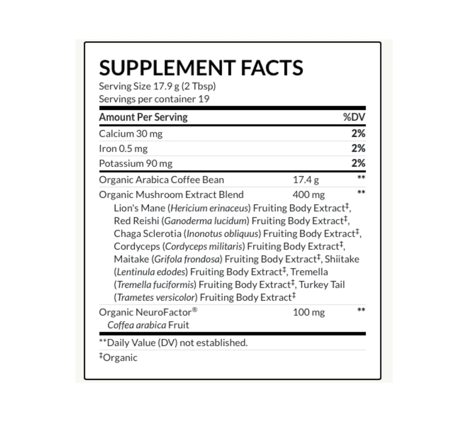 Paleovalley Organic Ground Coffee, 12oz - Regular, Low Acid, Single-Origin, Polyphenol-Rich, Infused with Mushrooms & Coffee Fruit Extract