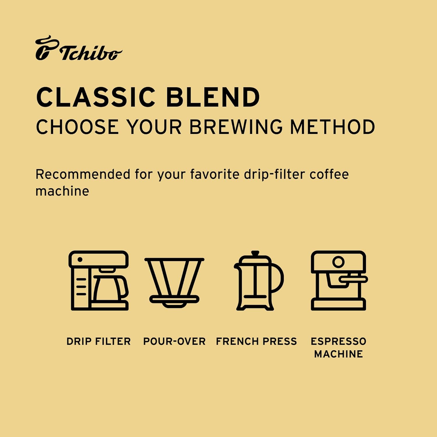 Tchibo Ground Coffee - Röst Frisch Classic Blend - Lightly Roasted Arabica Beans with Delicate Hints of Dark Chocolate - Intensity 3/6, Acidity 2/6, Roast Level 2/6-12 oz - Pack of 3