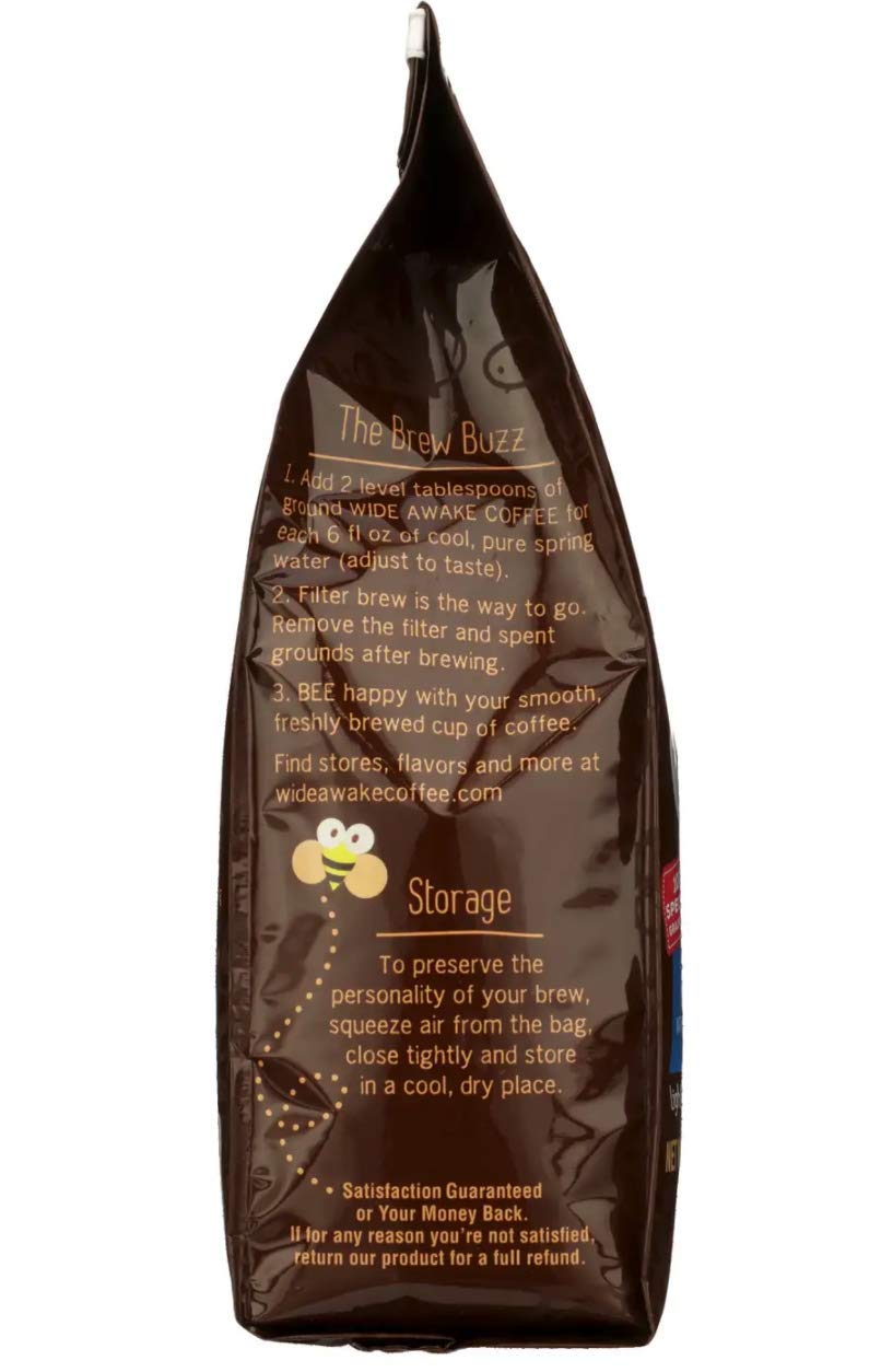 Wide Awake Coffee French Vanilla Ground Coffee, 12 Ounce