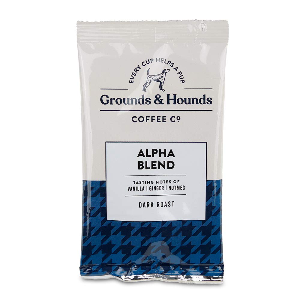 Grounds & Hounds Organic Coffee Variety Pack - 18 x 2.5oz Grounds, Popular Blends