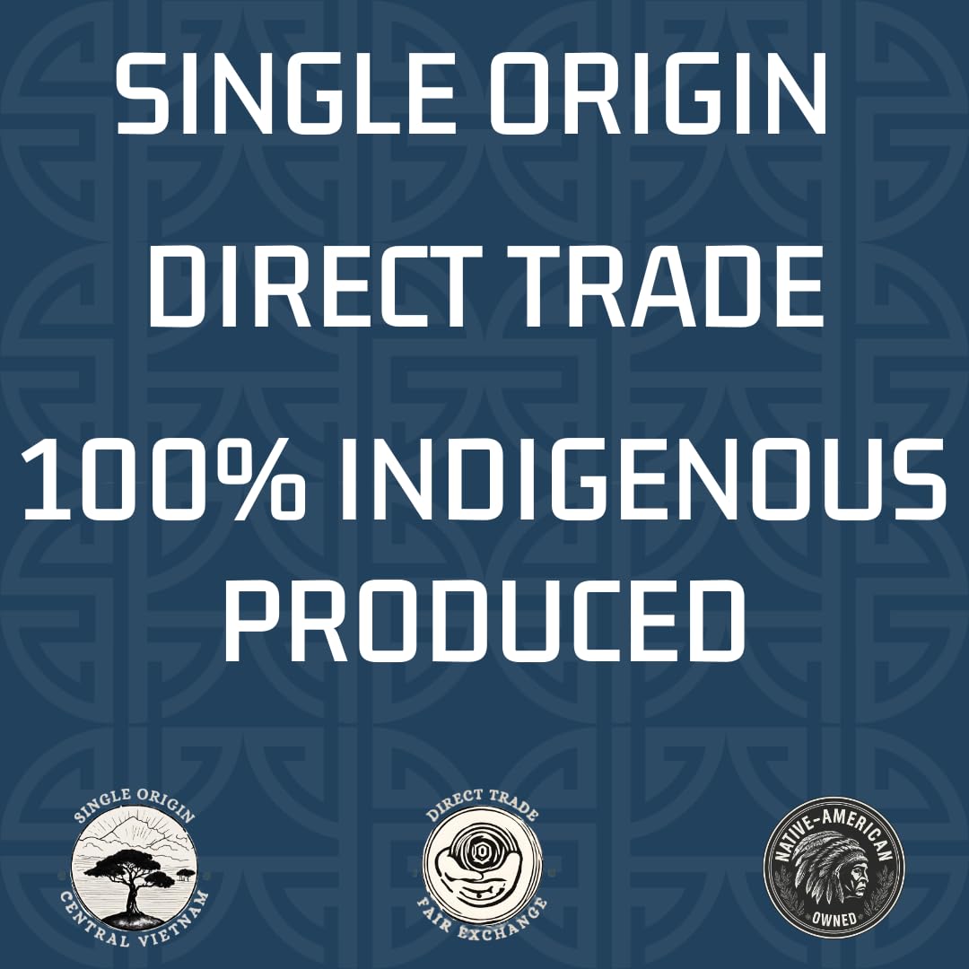 Salish Kinh Premium Pour Over Single-Serve Vietnamese Coffee | Between the Pines | Medium Roast | Includes 10 Coffees | Single Origin | Direct Trade | Instant Coffee | 100% Indigenous Produced