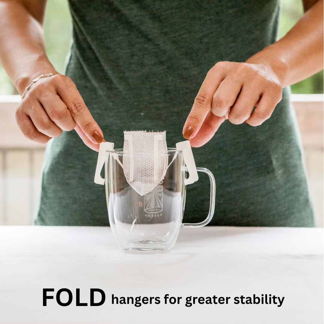 Tribo Coffee Single-Serve Portable Pour Over Drip Coffee - Privateer's Reserve Variety - 5 Servings (Light - Medium Roast)
