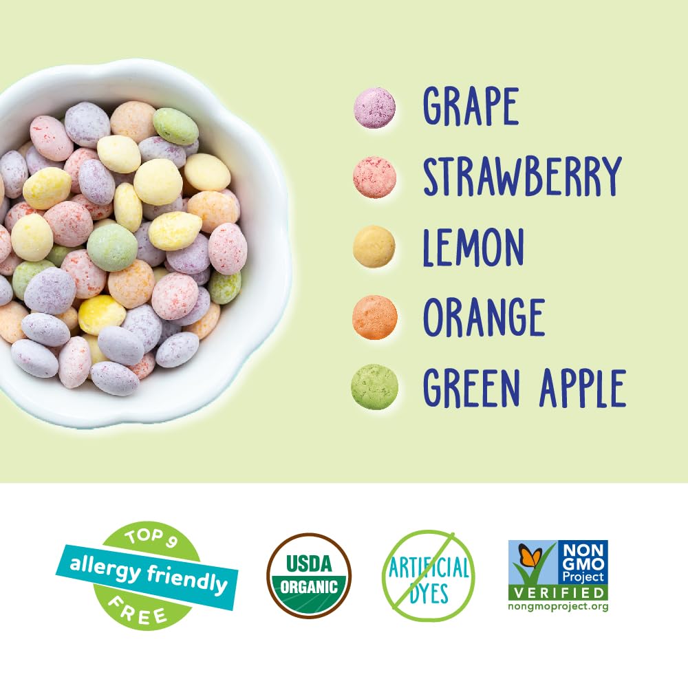 YumEarth Organic Sour Giggles Chewy Candy – Allergy Friendly, No Artificial Dyes, Non GMO, Gluten Free, Sour Fruit Flavored, Vegan Candy Snacks with No Artificial Flavors, 0.5 ounce (Box of 15)