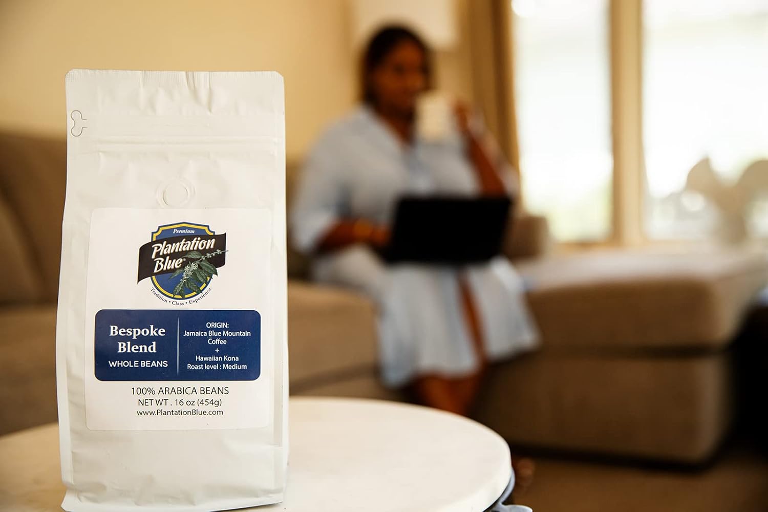 Fusion Elegance Duo: 1lb Jamaica Blue Mountain Ground + 1lb Bespoke Blend Whole Beans Medium Roast Bundle