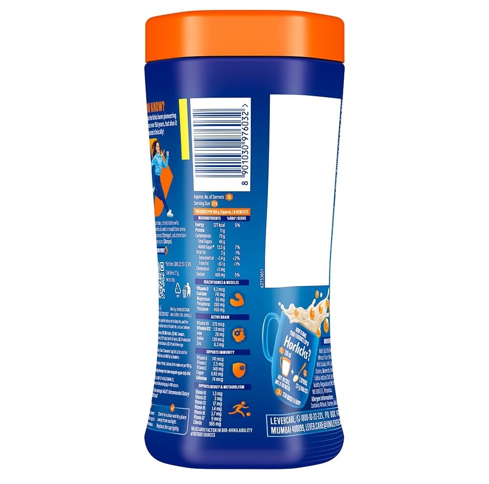 Horlicks Original Classic Malt Plain, 500 Gram