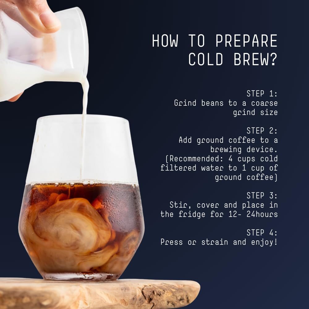 Stone Street Cold Brew Coffee Beans, Breakfast Blend, Low Acid, 100% Arabica, Gourmet Coffee, Medium Roast, Whole Bean, 5 LB