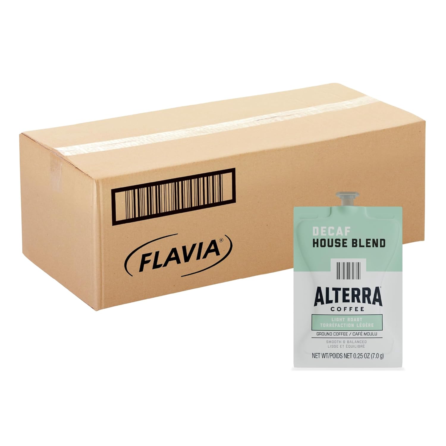Flavia Alterra Decaf House Blend Freshpacks works only with Flavia Brewers, Light Roast (Case of 100)