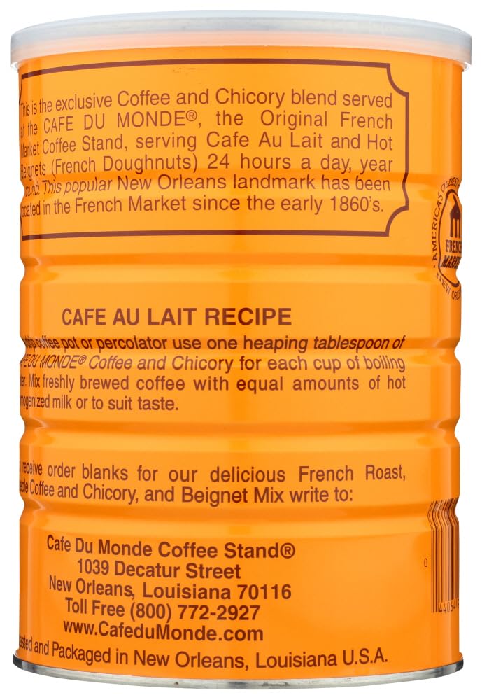 Cafe Du Monde Coffee with Chicory, 15-Ounce (Pack of 2)