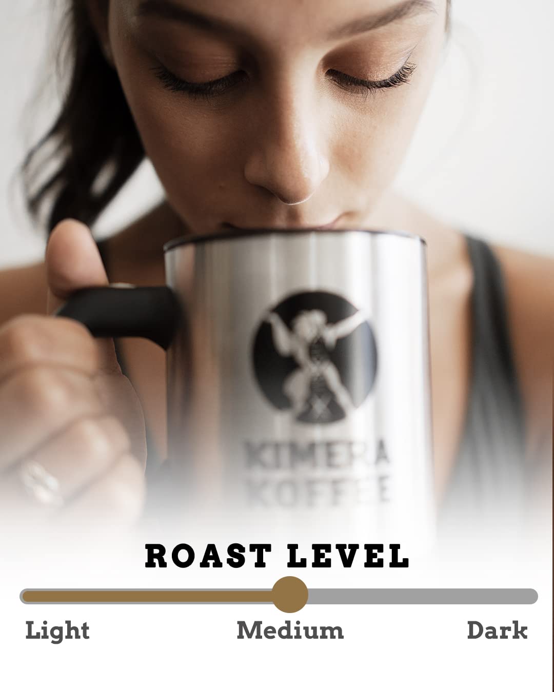 Kimera Koffee - Organic Medium Roast Ground Coffee|Power Blend | Infused with Alpha GPC and Vitamin D | Optimize Focus & Concentration | Boost Energy Level | Enhance Athletic Performance | 12oz