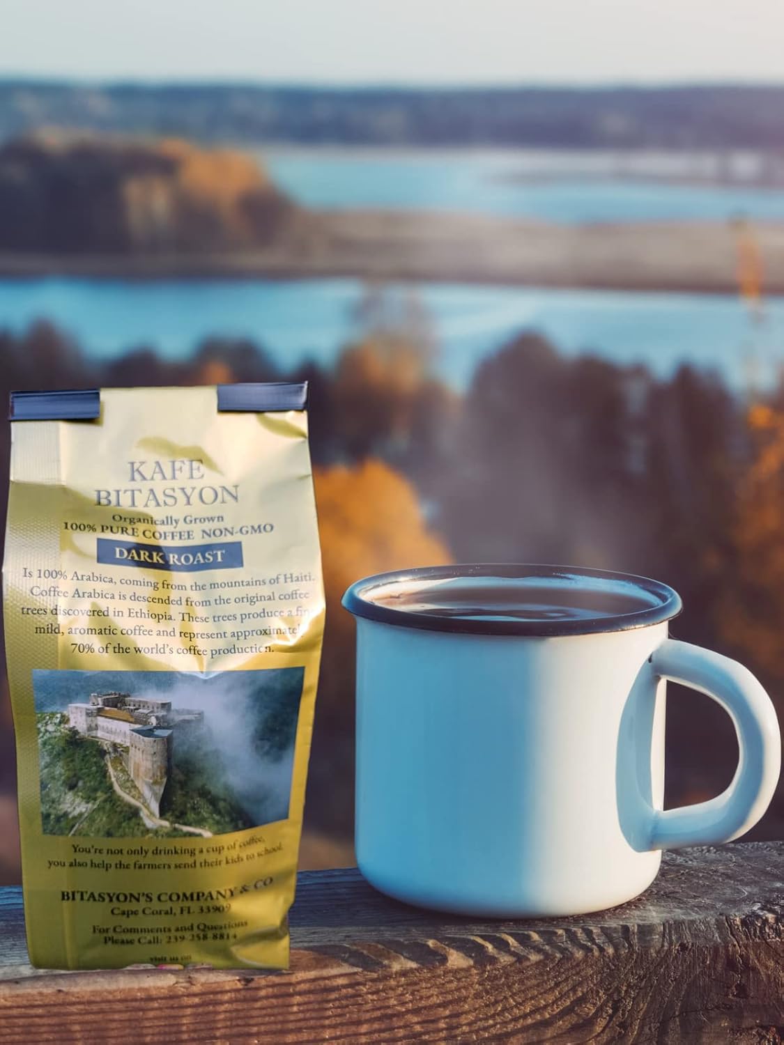 KAFE BITASYON - 100% Pure, Organically Grown, Premium Haitian Dark Roast Coffee