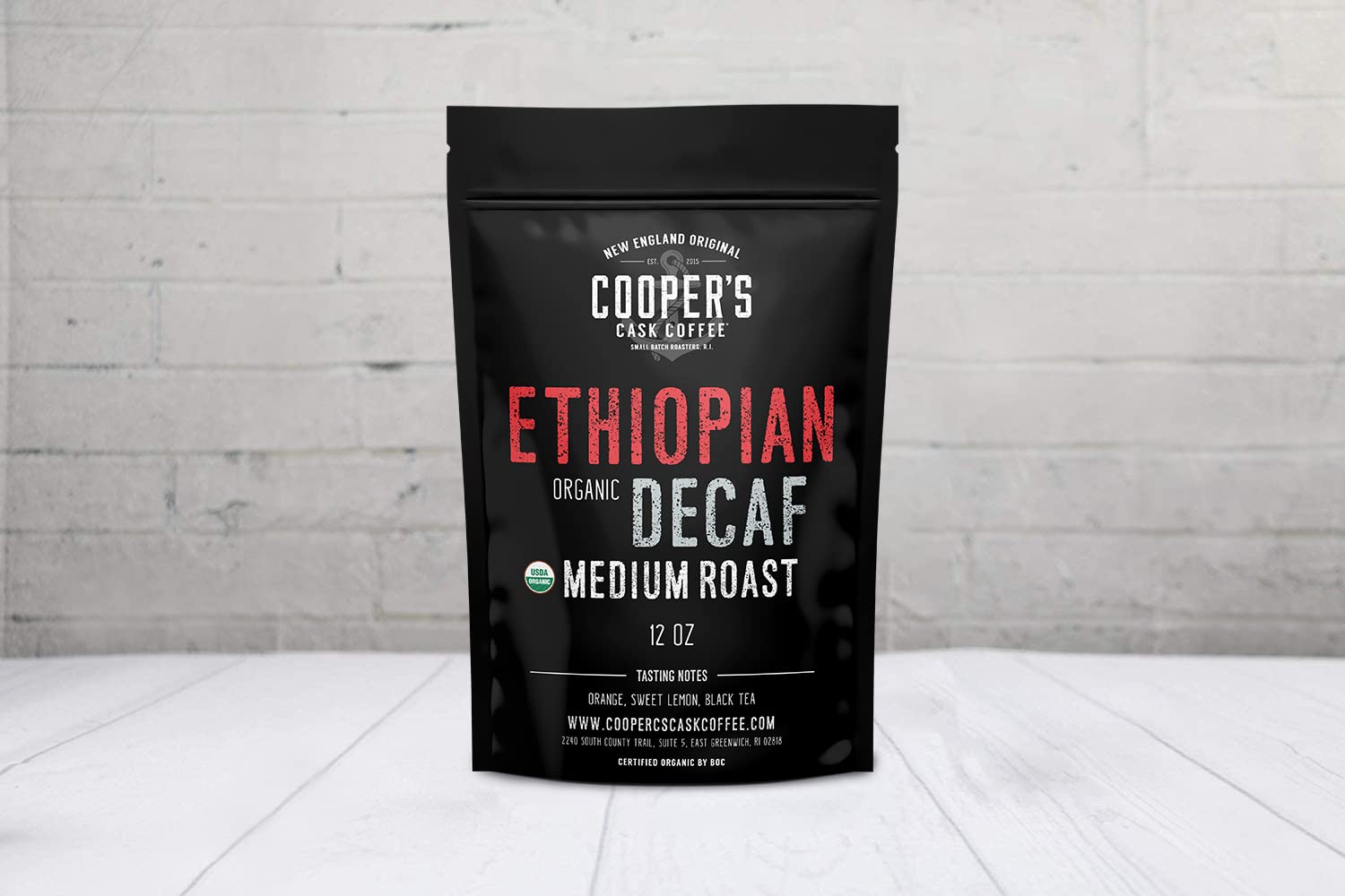 Gourmet Coffee Sampler Gift Box Set - Ground Coffee - 4 bags - 1lb Total and Organic Ethiopian Decaf Swiss Water Processed SWP, Ground Coffee (12oz Ground)