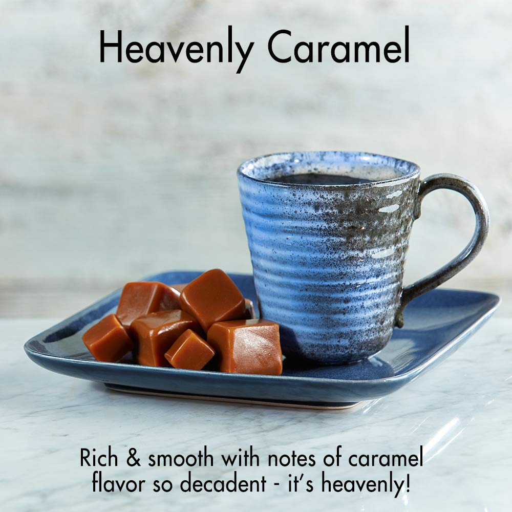 Door County Coffee, Heavenly Caramel, Sweet & Buttery Caramel Flavored Coffee, Medium Roast, Ground Coffee, 20 oz Bag