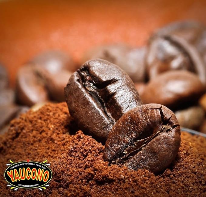 Yaucono, Cafe Crema, and Cafe Rico Ground Coffee from Puerto Rico Variety, 14 Ounce (Pack of 3)