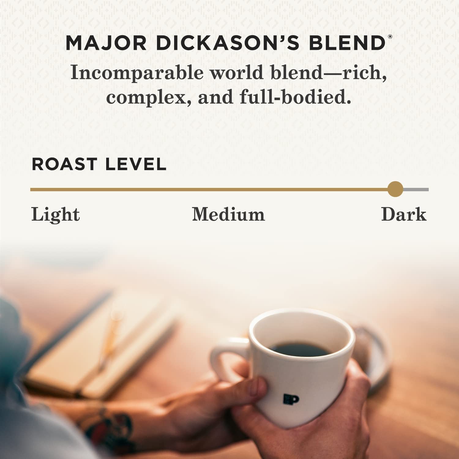 Peet's Major Dickason's Blend Ground Dark Roast Coffee, 10.5 oz Bag