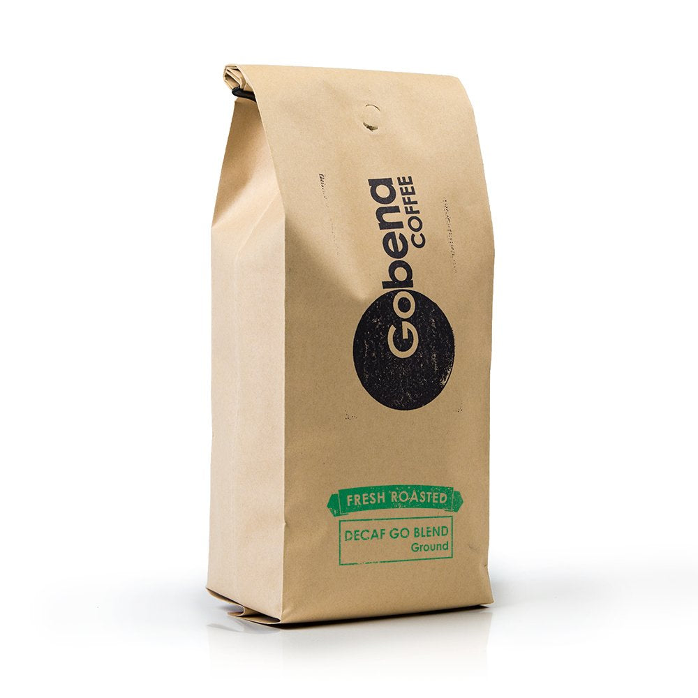 Gobena 2lb Decaf Medium Roast Ground Coffee, 32 Oz, 1 Bag, 2 Pounds, Bulk Coffee