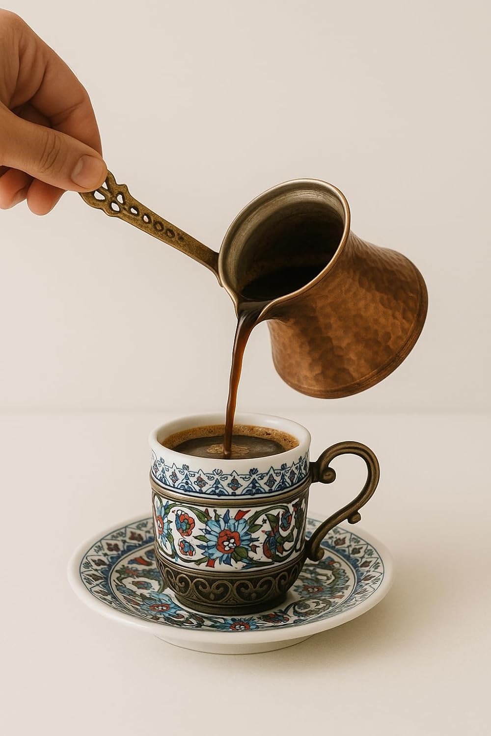 Sultan’s Coffee – Turkish Coffee | Finely Ground Arabica from El Salvador – Medium Roast, Rich Crema, Ideal for Cezve Brewing, 10 Ounces