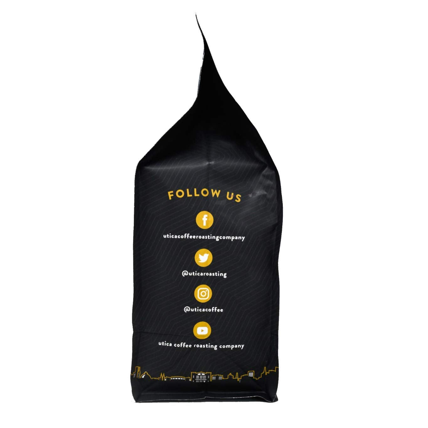 Utica Coffee Roasting Co. House Blend| Specialty Medium Roasted Ground Coffee | 16 OZ Reclosable Bag