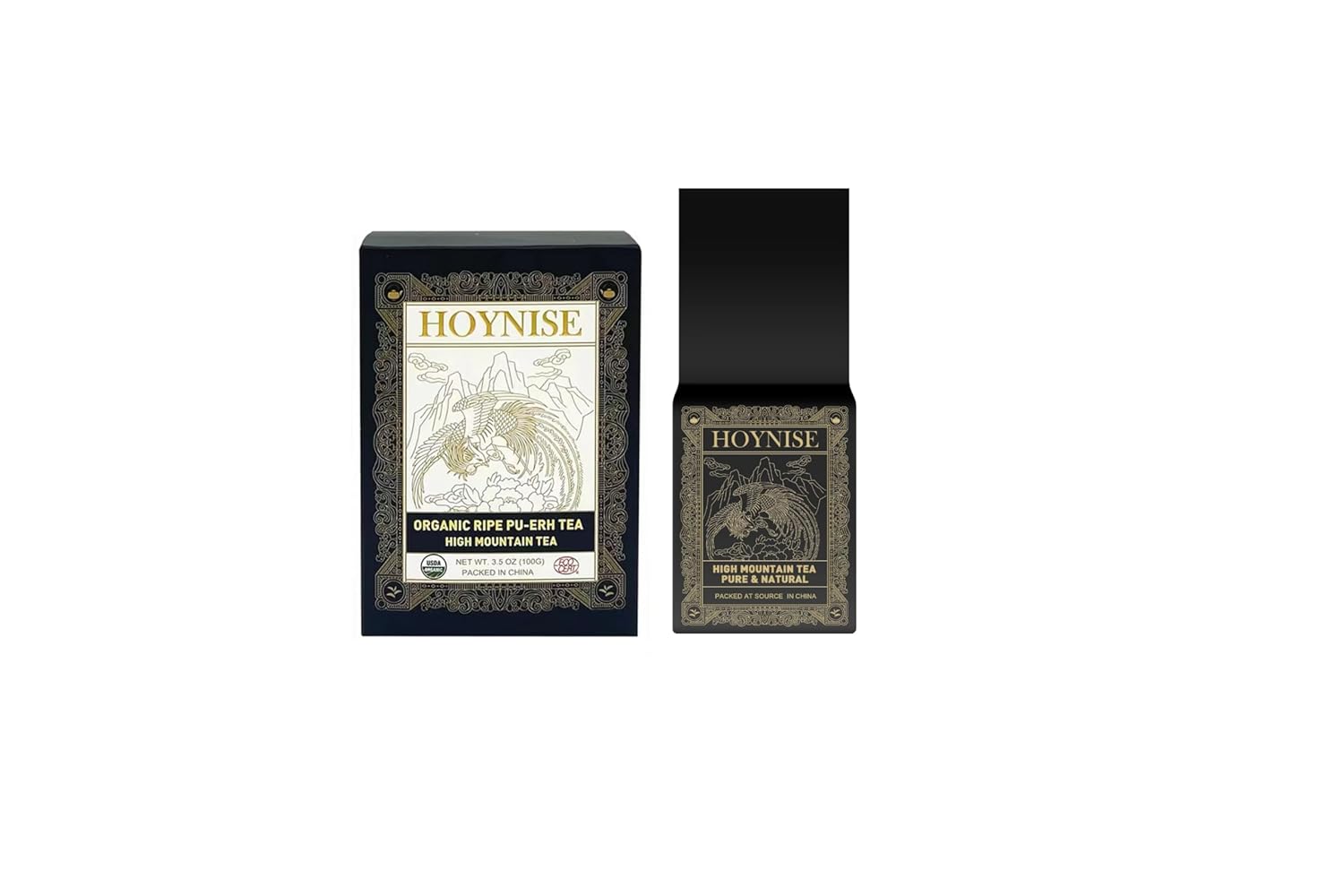 HOYNISE - USDA Organic White Tea Loose Leaf - Yunnan Moonlight White - Low Caffeine - Enjoy Hot or Iced - High in Antioxidants, 25 Cups/1.76oz