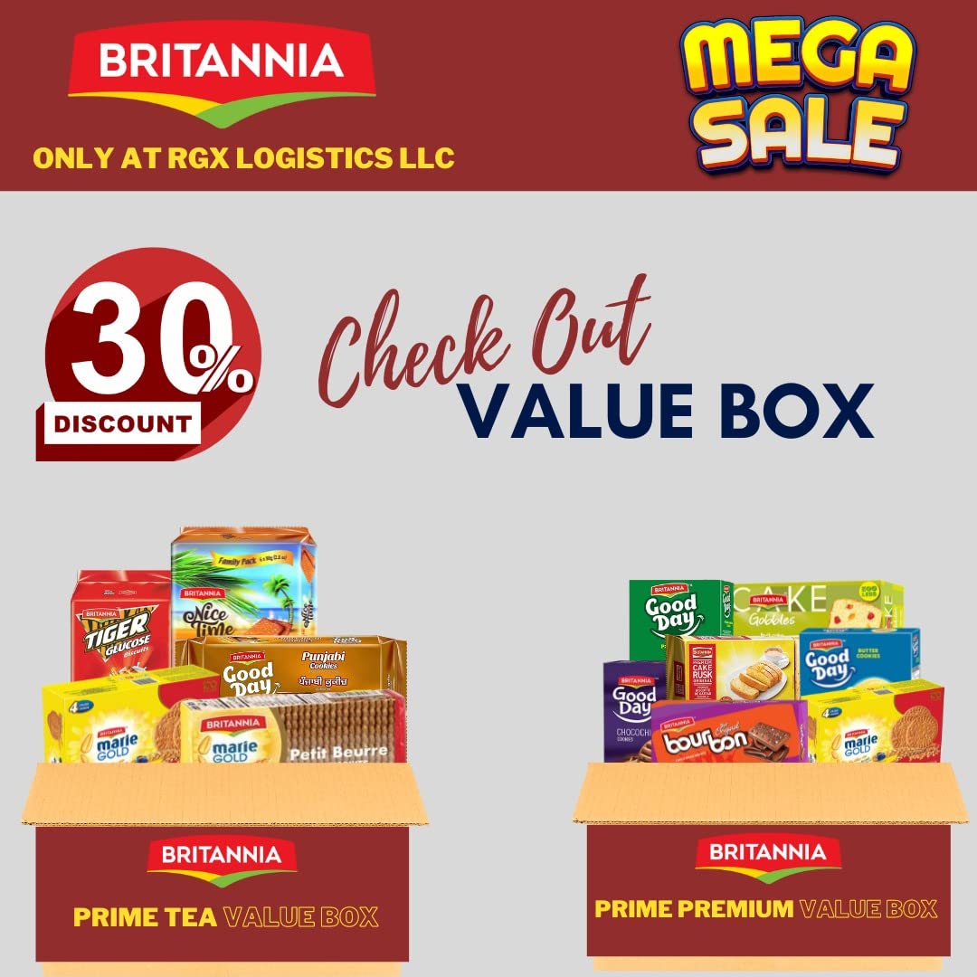 Britannia Good Day Cashew Cookies Family Pack 8.15oz (231g) - Breakfast & Tea Time Snacks - Delicious Grocery Cookies (Pack of 1)