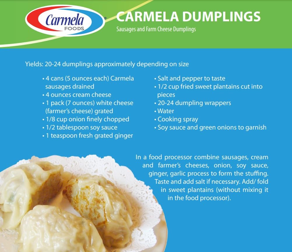 Carmela Chicken Sausage and Bouillon, Natural Smoke Flavor, 5 oz (Pack of 8)