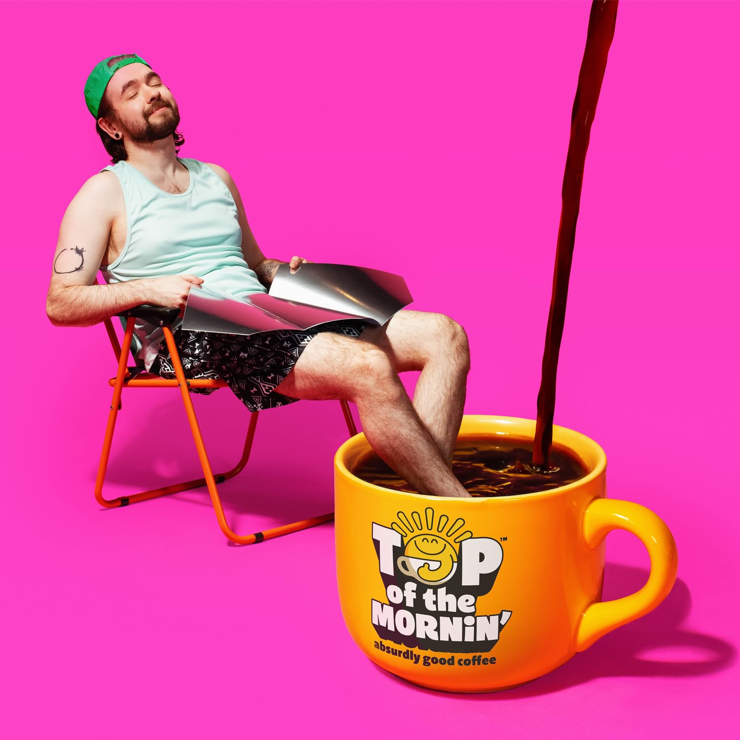 Top of the Mornin’ Ground Coffee by JackSepticEye, Ethically Sourced Organic Specialty Grade Coffee with hints of Berry and Citrus (12 Ounce, Mornin' Glory)