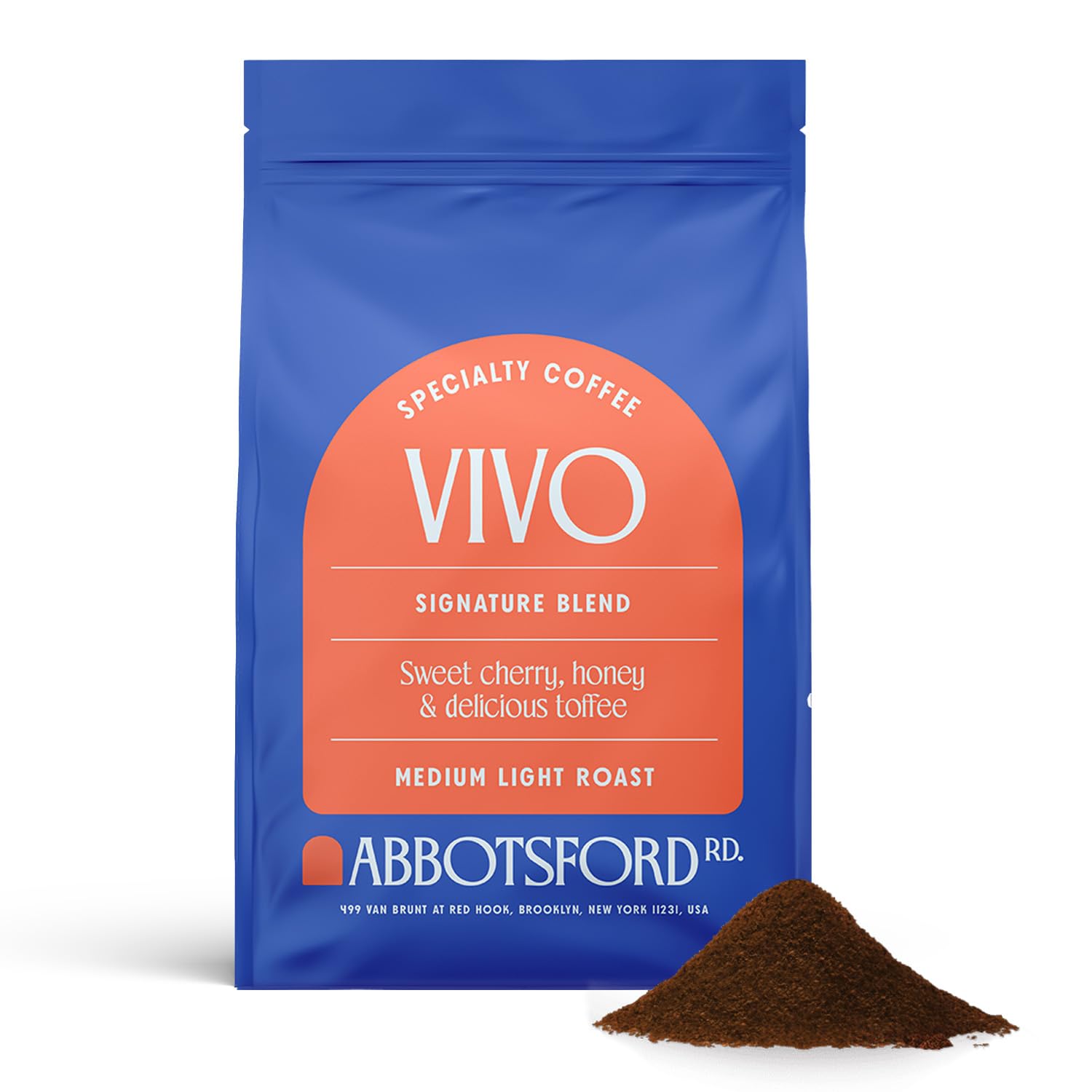 Vivo Ground Coffee, Signature Blend Medium Light Roast Coffee, Forza Ground Coffee, Medium Dark Roast Ground Coffee