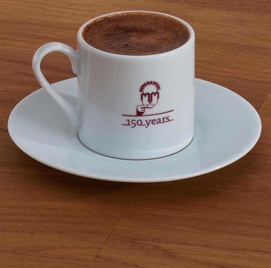 KURUKAHVECI MEHMET EFENDI Turkish Coffee, Arabica Beans, Roasted Ground,Rich Aroma, Fresh, Medium to Heavy-bodied, Original Taste Since 1871 (3.52 OZ / 100 Gr)