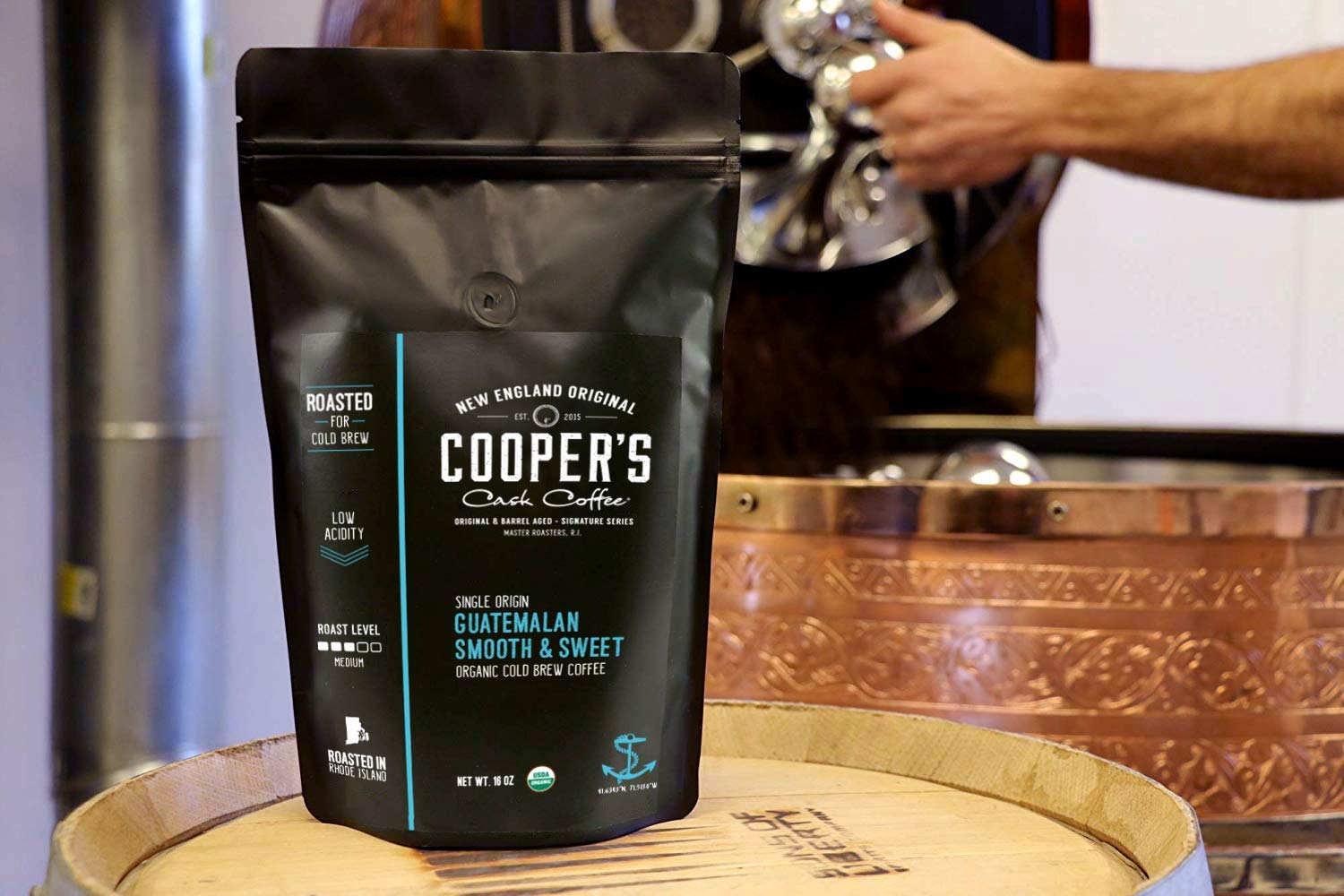 Organic Cold Brew Coffee - Guatemalan Coffee Beans - Ground, Medium Roast, 2 lb and Cold Brew Coffee Box Set (Colombian, Peruvian, Guatemalan Ground Coarse) 6 Filter Bags Included - 1.5 lbs
