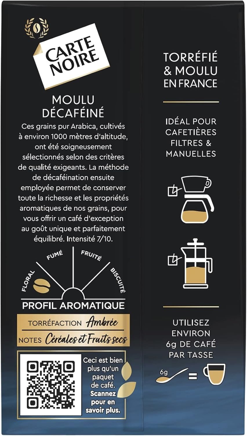 Carte Noire Infini decaf ground coffee, 8.8-Ounce Packages (Pack of 2)