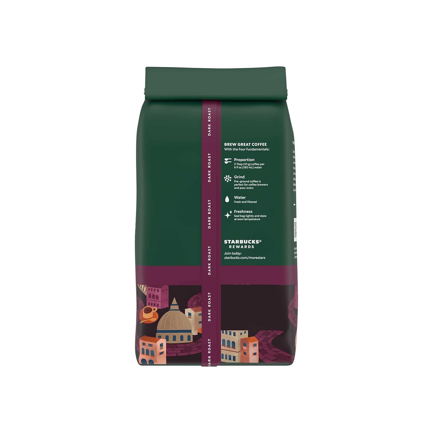 Starbucks Ground Coffee, Dark Roast Coffee, Italian Roast, 100% Arabica, 1 bag (18 oz)