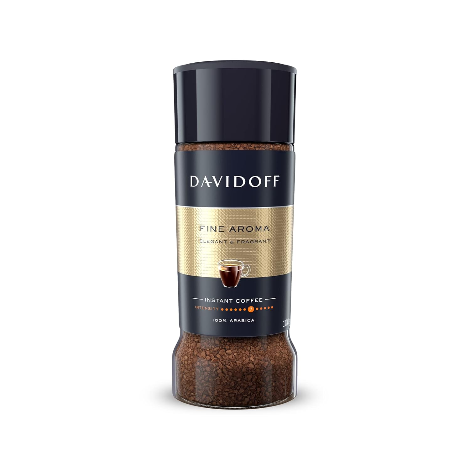 Davidoff Espresso 57 Intense Fine & Rich Aroma Instant Ground Coffee, 100 g, Pack of 3, Glass Bottle
