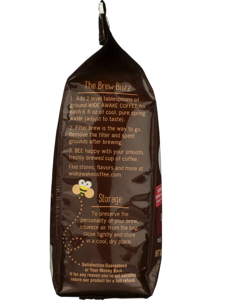 Wide Awake Coffee Breakfast Blend Ground Coffee, 12 Ounce