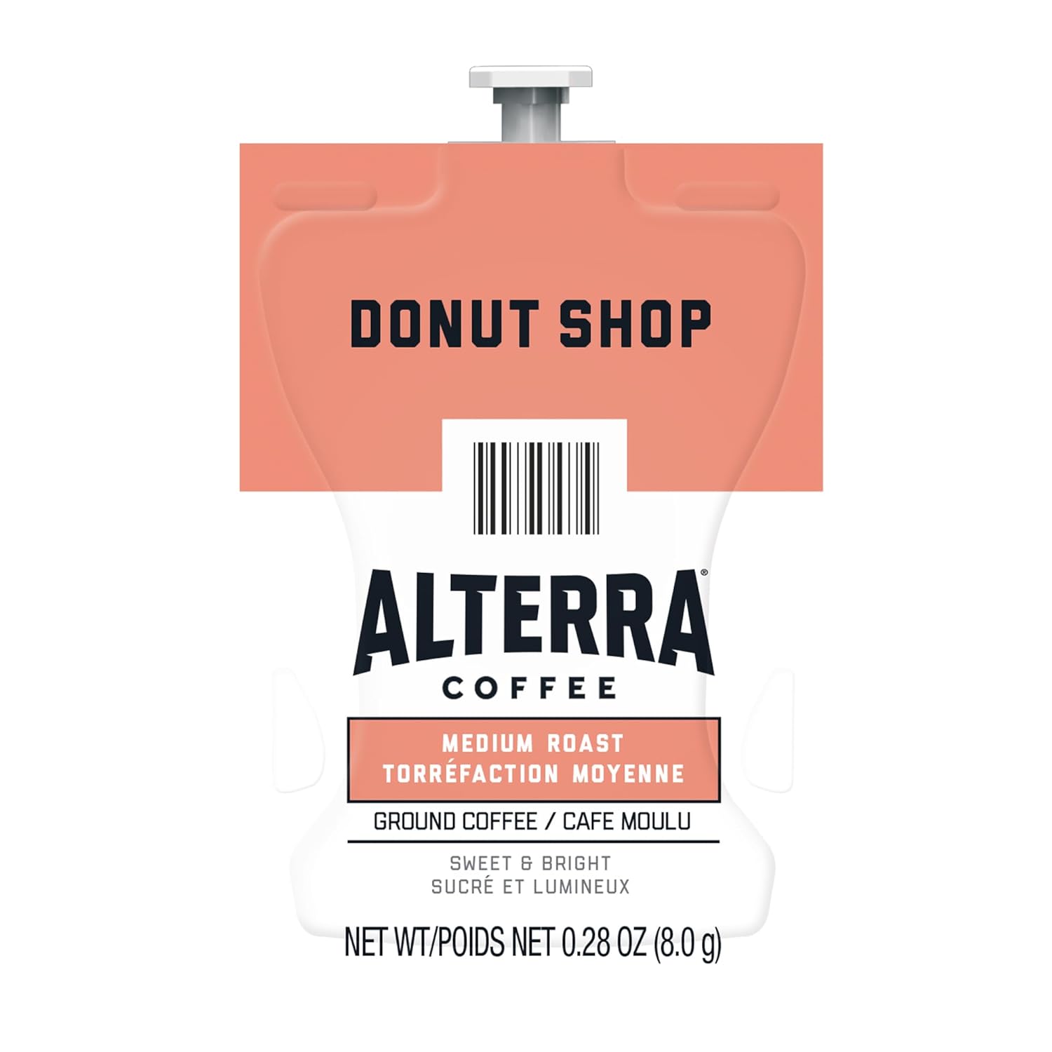 Flavia Alterra Donut Shop Coffee Freshpacks works only with Flavia Brewers, Medium Roast (Case of 100)