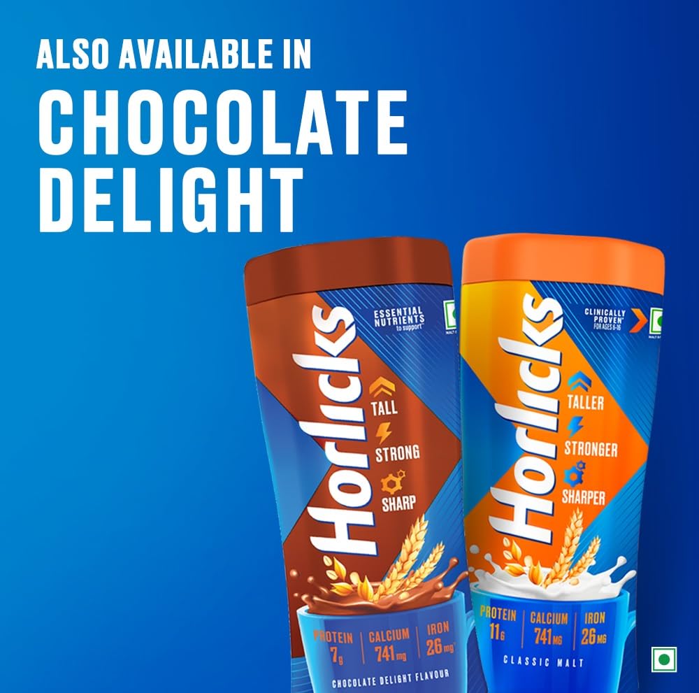 Horlicks Original Classic Malt Plain, 500 Gram