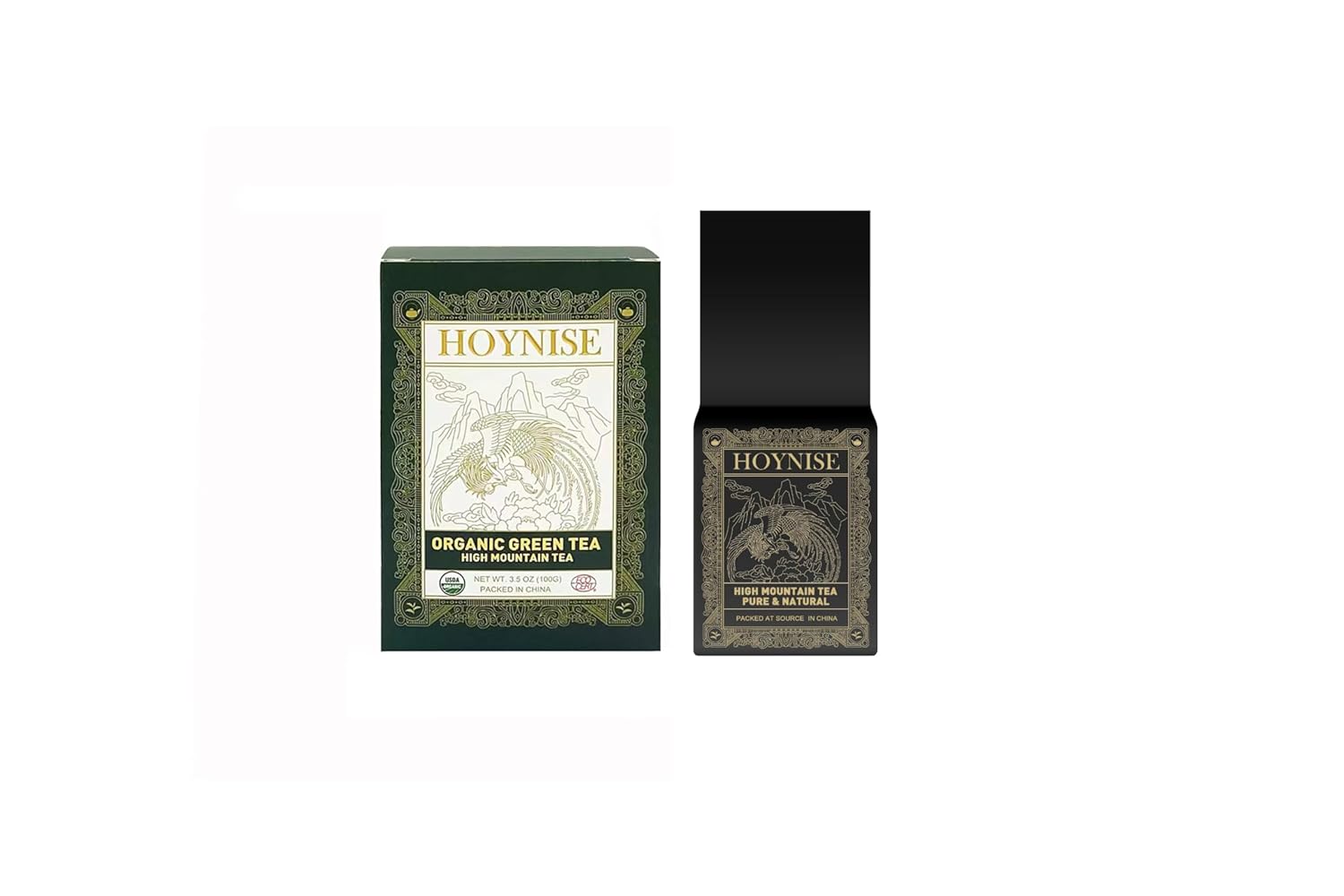 HOYNISE - USDA Organic White Tea Loose Leaf - Yunnan Moonlight White - Low Caffeine - Enjoy Hot or Iced - High in Antioxidants, 25 Cups/1.76oz