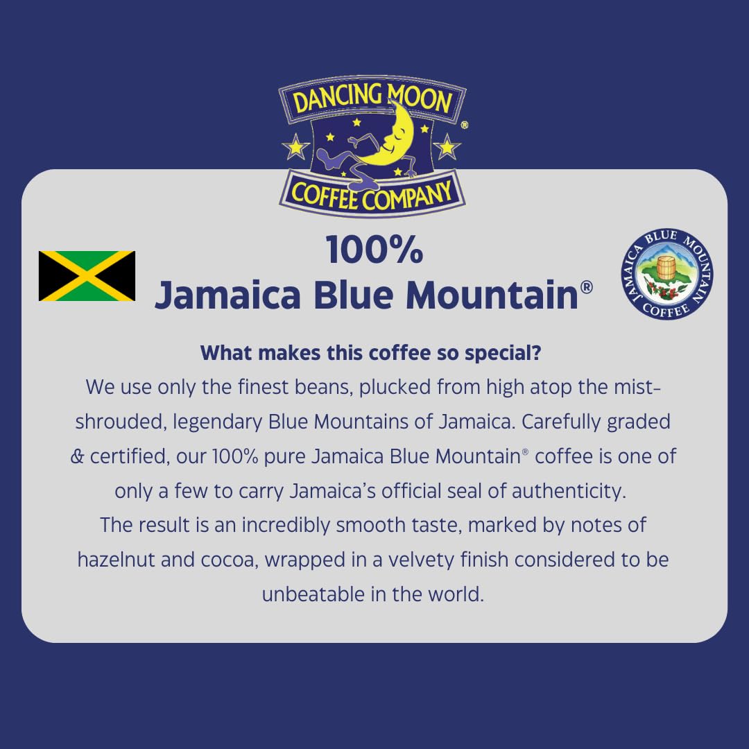 Dancing Moon 100% Pure Jamaica Blue Mountain® Ground Coffee - 8 oz Medium Roast
