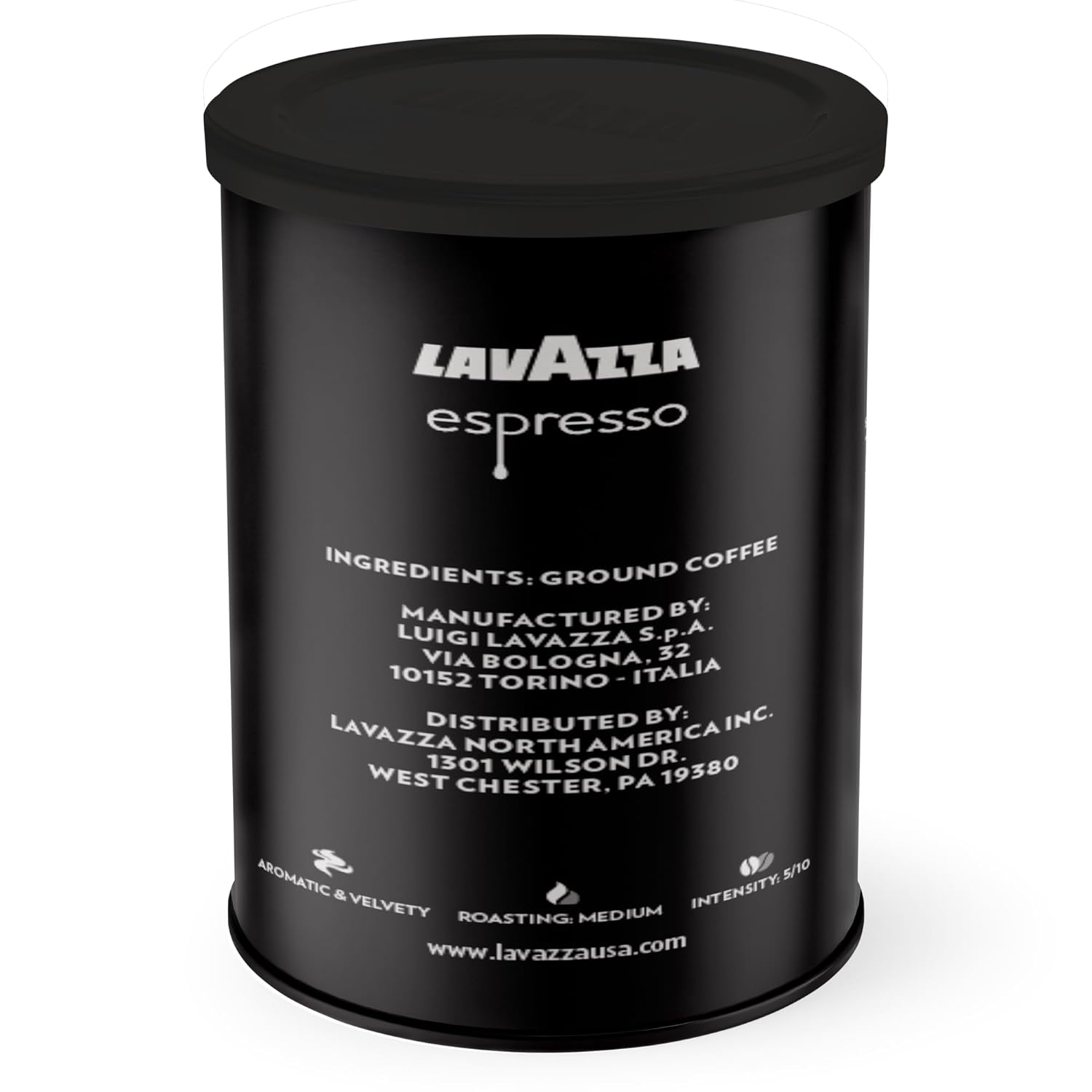 Lavazza Caffe Espresso Ground Coffee Blend, Medium Roast, 8 oz (Pack of 2)