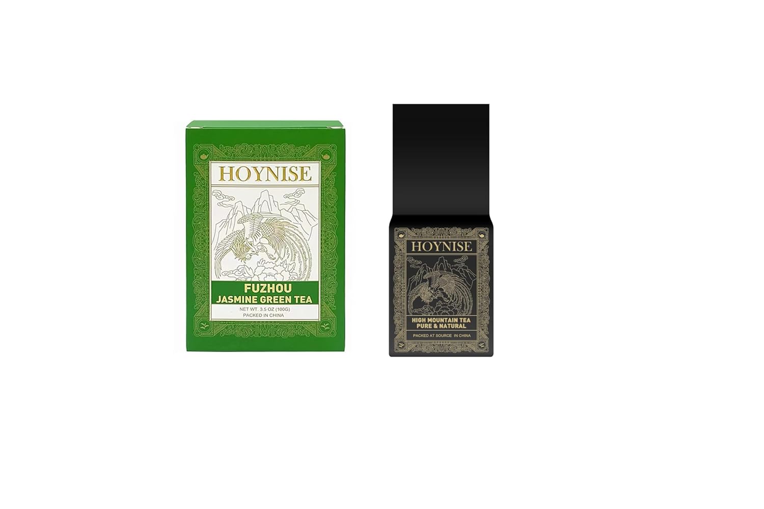 HOYNISE - USDA Organic White Tea Loose Leaf - Yunnan Moonlight White - Low Caffeine - Enjoy Hot or Iced - High in Antioxidants, 25 Cups/1.76oz