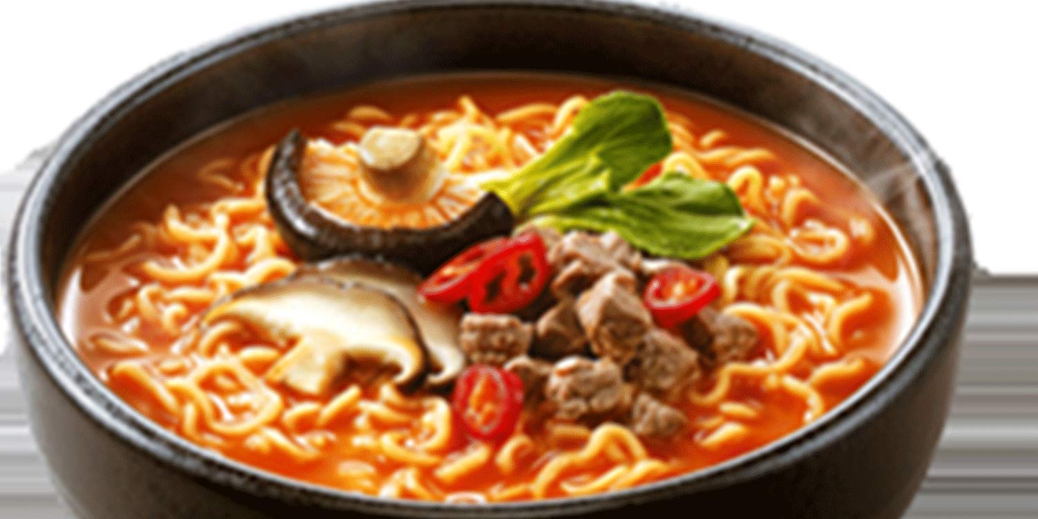 Nongshim Premium Shin Black Instant Ramen Noodle Cup, 6 Pack, Bold & Spicy, Beef Bone Broth, Microwaveable Ramen Soup Mix