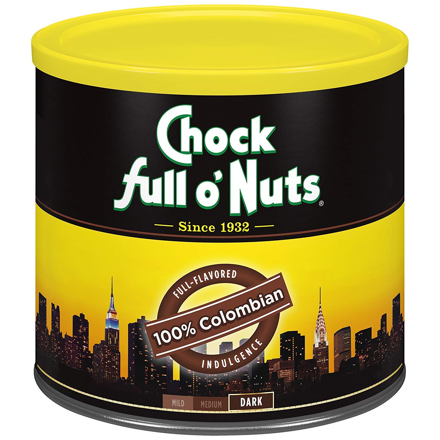 Chock Full o’Nuts Original Roast Ground Coffee, Medium Roast – Coffee Beans – Smooth, Full-Bodied Medium Blend with A Rich Flavor (26 Oz. Can)