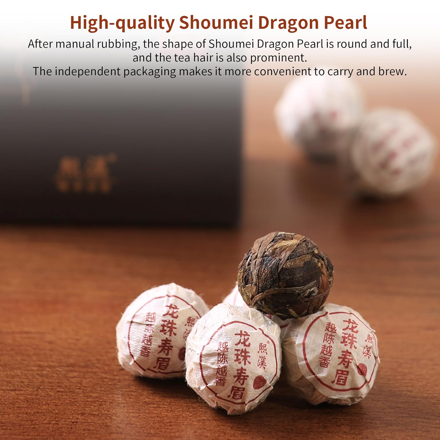 Yuexi Shou Mei White Tea Pearls 2013 Yr Chinese Tea Fuding Aged White Tea Dragon Ball Shou Mei Tea BaiCha Jujube Aroma 白茶 寿眉老白茶 寿眉龙珠 福鼎白茶 7.05oz/200g