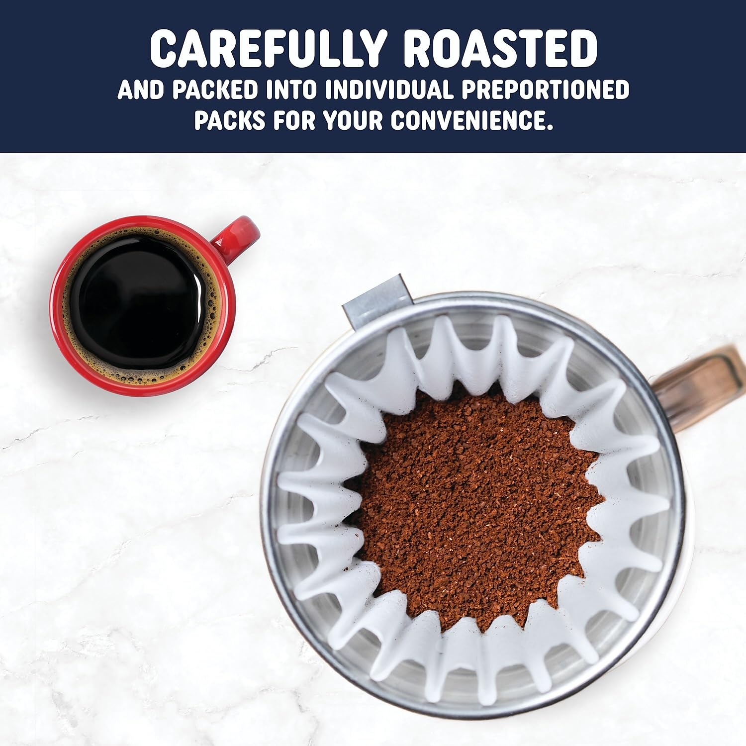 Java Roast 479695 Java Roast Gourmet Colombian Ground Coffee with Bonus Filters