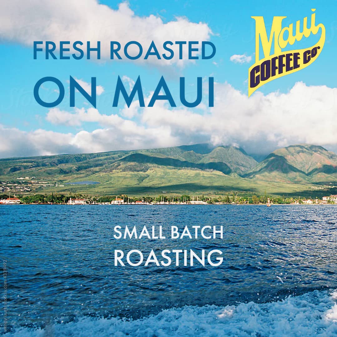 Maui Coffee Company, Decaffeinated Coffee, Ground (7 oz. Bag) - All the Flavor Special Blend Decaffeinated Ground Coffee Dark Roasted on Maui, Hawaii for Drip Brew