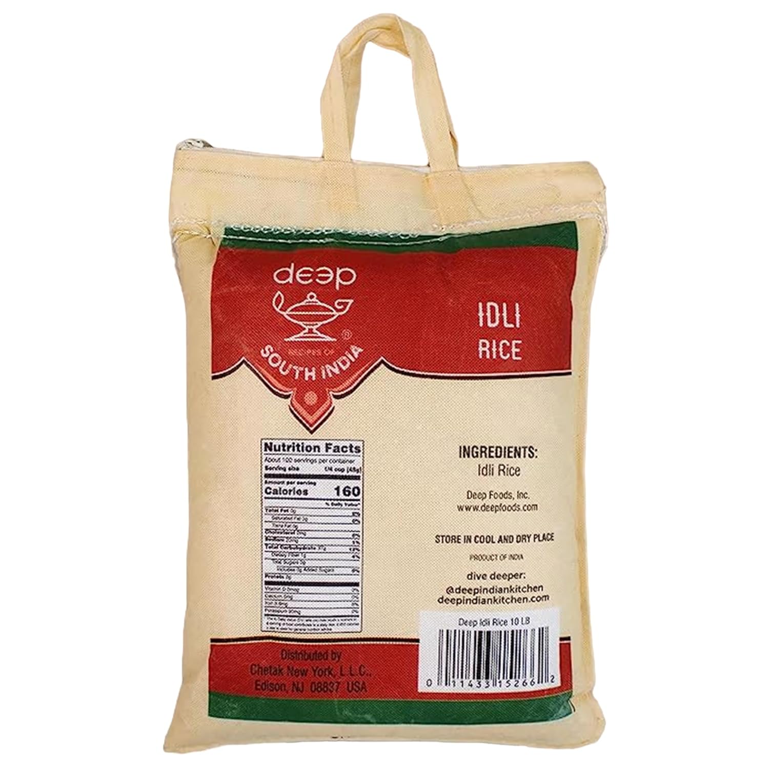 Deep South Indian Idli Rice - 10 lb | Perfect for Idli, Dosa, South Indian Dishes