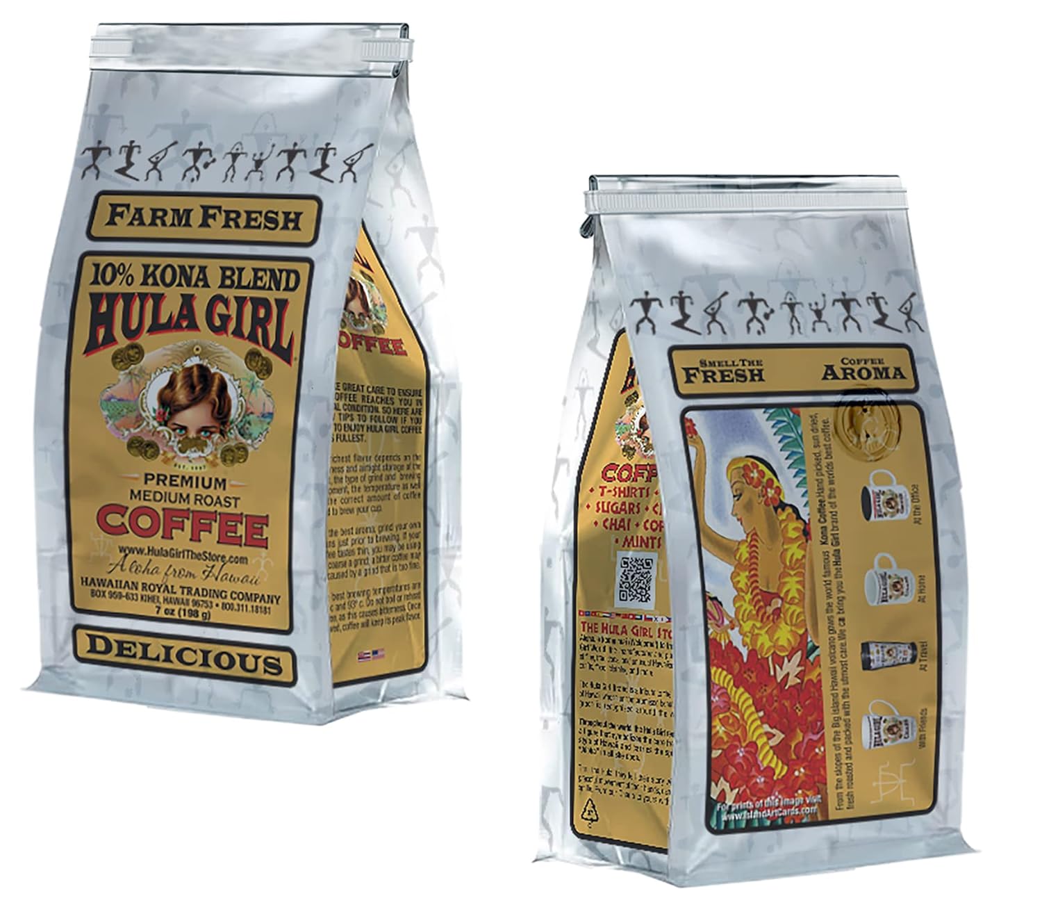 10% Hula Girl Kona Coffee Blend