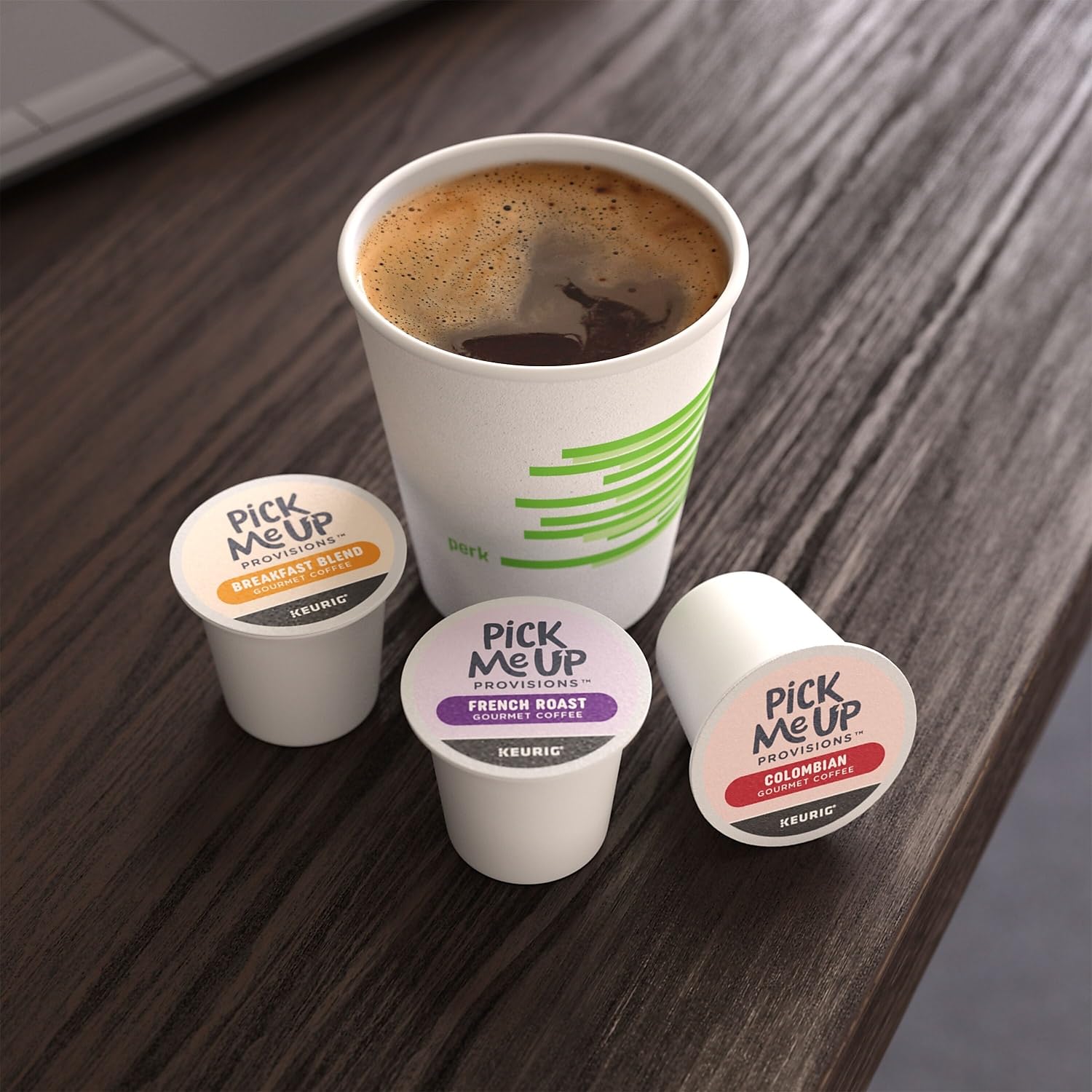 Staples Pick Me Up Provisions Breakfast Blend Coffee K-Cup Pods, Light Roast, 24/Box