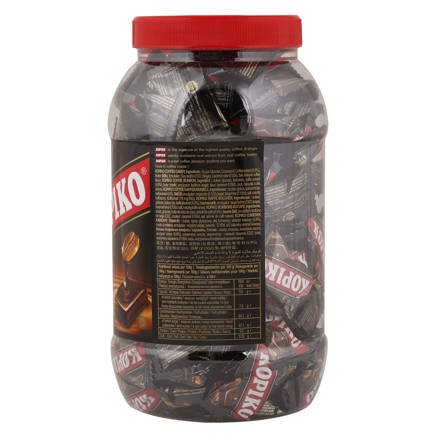 Kopiko Coffee Candy (800 gr) – Pocket Coffee Candies Made of Indonesia Coffee Beans Contains Real Coffee Extract for Better Taste – World’s Best Coffee Candy (Cappuccino)
