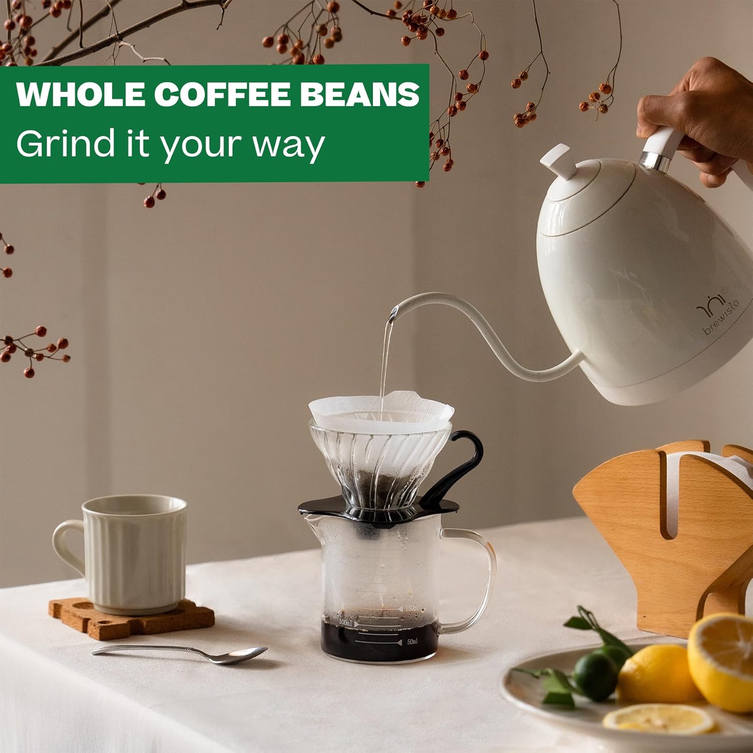 Conihat Coffee Vietnamese Premium Drip Bags Bundle with Blend Arabica & Robusta Whole Bean Coffee, Medium Roast, 16 Oz Bag, Single Origin, Rainforest Alliance