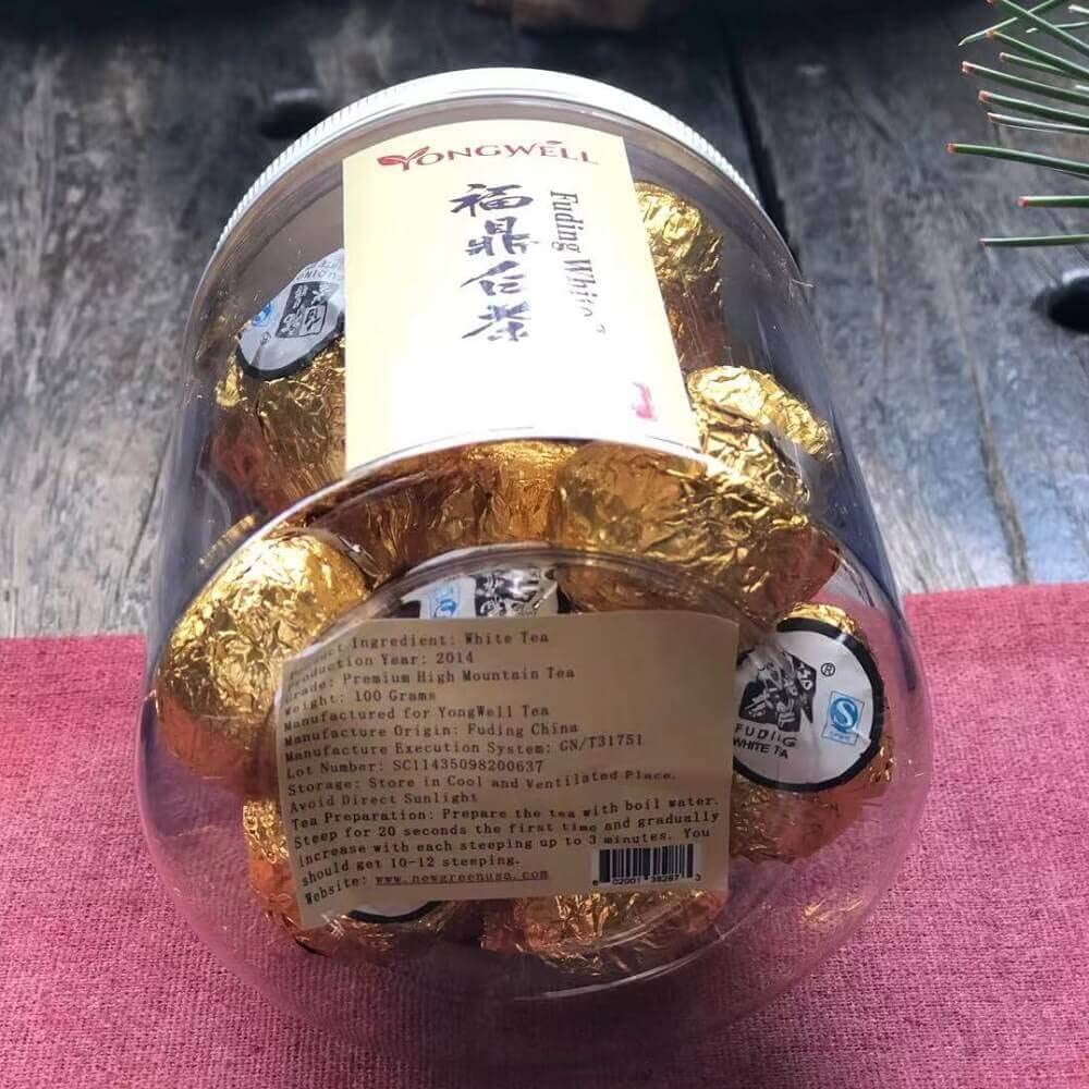 YongWell 2014 Premium Grade Dragon Pearl White Tea (18 Teaballs)